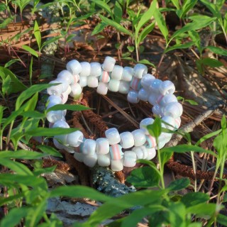 trans pride flower cuff bracelet